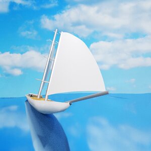Wind sail travel. Free illustration for personal and commercial use.