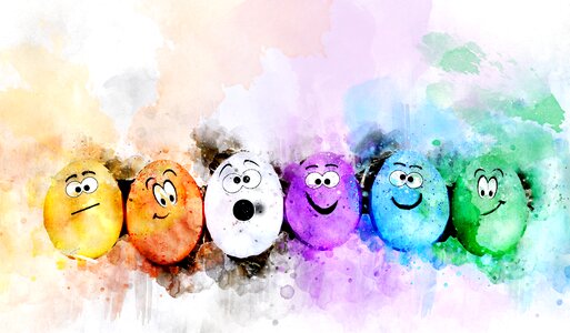 Watercolor easter egg easter eggs. Free illustration for personal and commercial use.