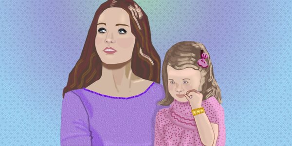 Attractive mother Free illustrations. Free illustration for personal and commercial use.