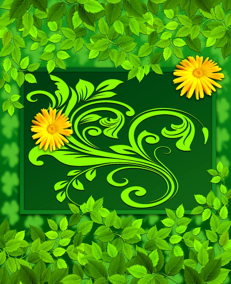 Green background color green. Free illustration for personal and commercial use.