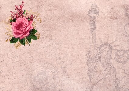 Usa statue of liberty scrapbooking. Free illustration for personal and commercial use.