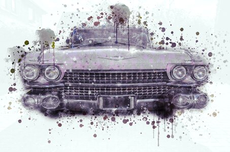 Automobile vehicle oldtimer. Free illustration for personal and commercial use.