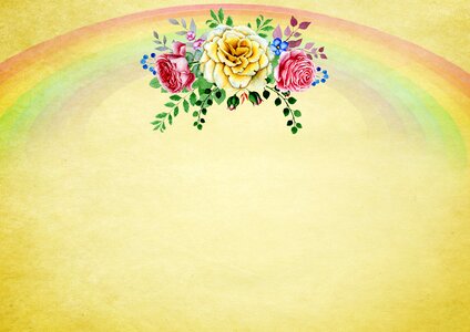 Roses colorful floral. Free illustration for personal and commercial use.