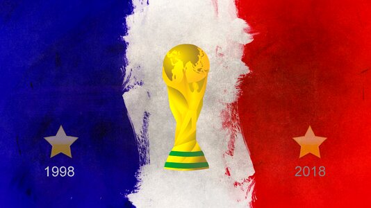 Soccer winner france. Free illustration for personal and commercial use.