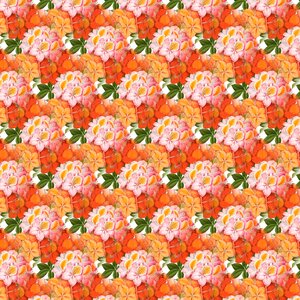 Decorative pattern orange pattern. Free illustration for personal and commercial use.