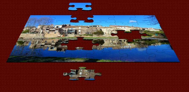 Puzzle no person panoramic. Free illustration for personal and commercial use.