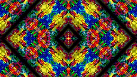 Border animation kaleidoscope. Free illustration for personal and commercial use.
