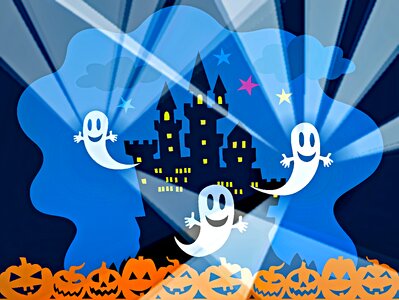 Pumpkin scrapbooking halloween background. Free illustration for personal and commercial use.