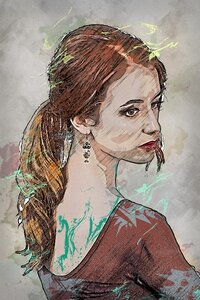 Young woman person. Free illustration for personal and commercial use.