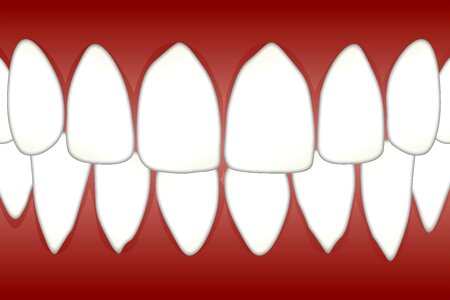 White spot tongue. Free illustration for personal and commercial use.