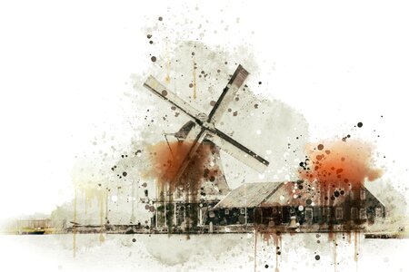Energy history holland. Free illustration for personal and commercial use.