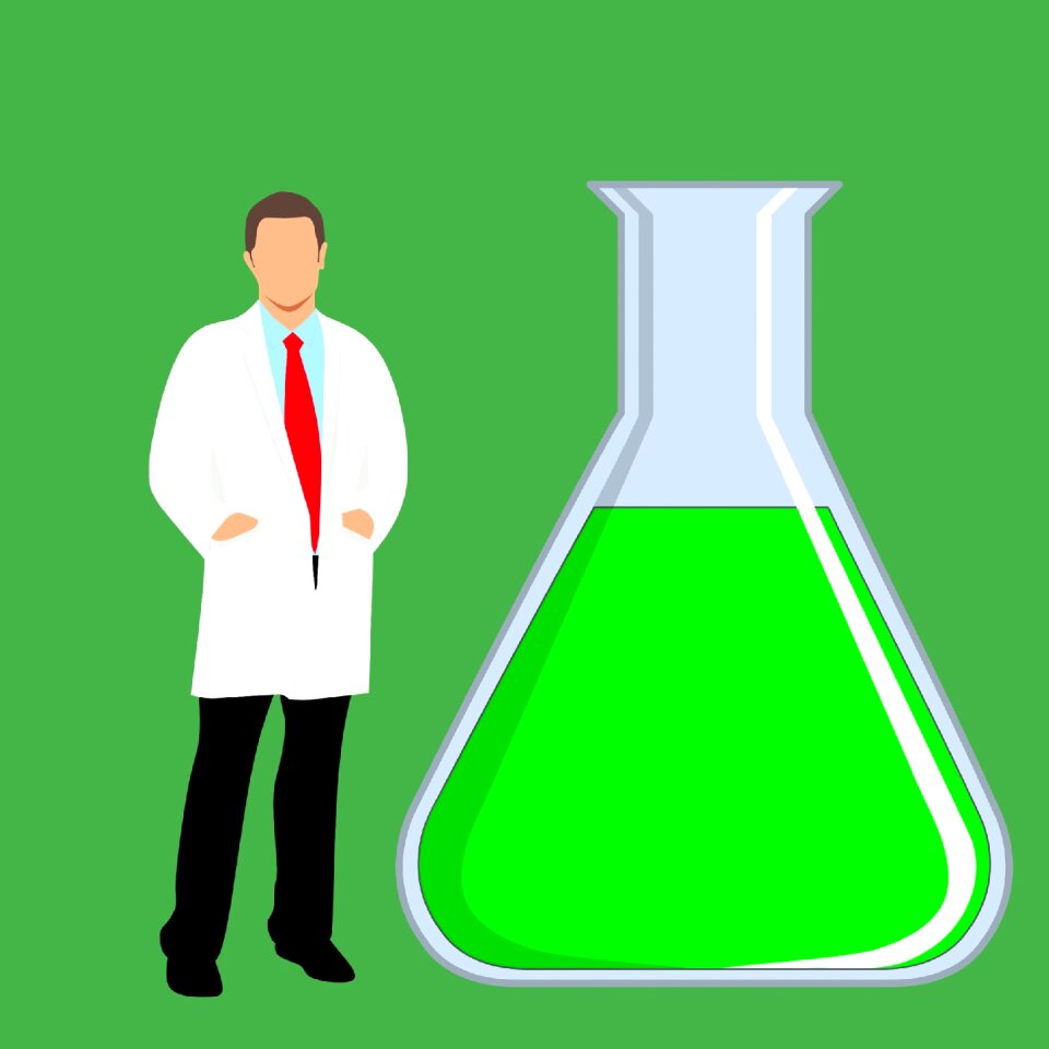 chemistry background green