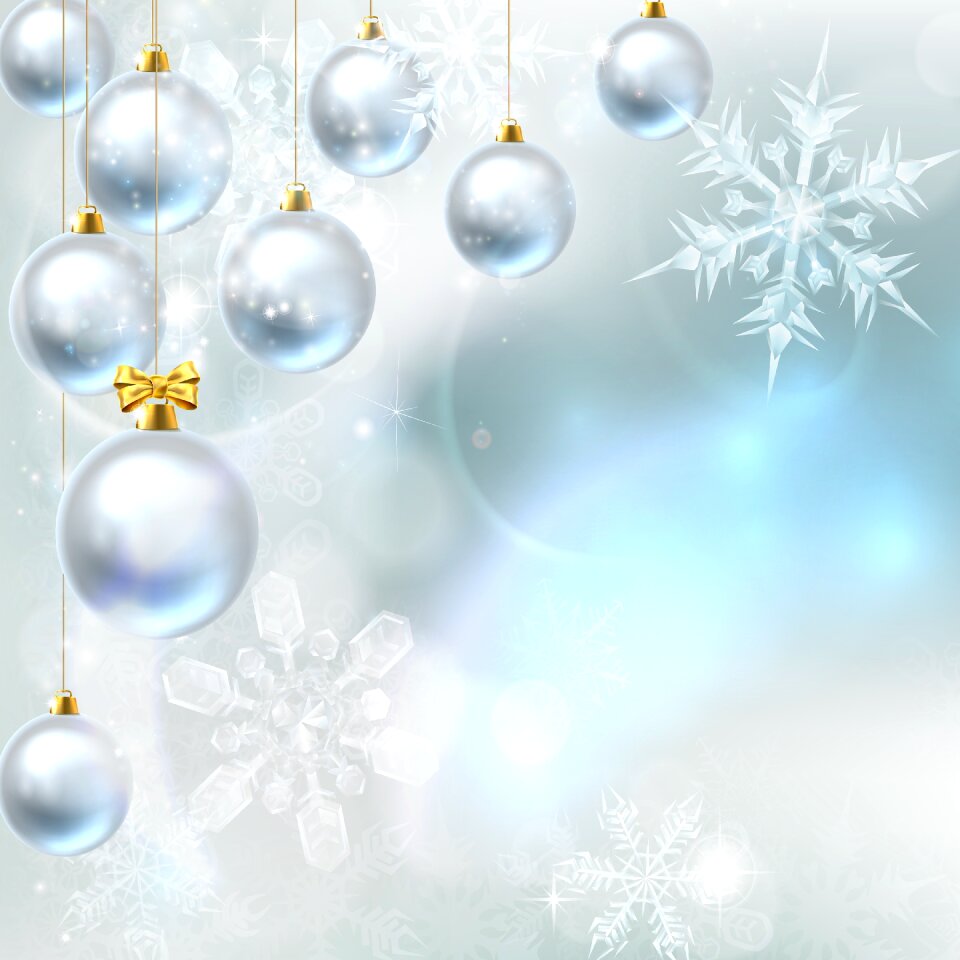 Snowflake christmas decoration. Free illustration for personal and commercial use.
