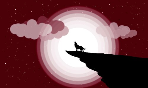 Red sky night Free illustrations. Free illustration for personal and commercial use.