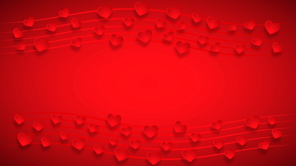 Red love red heart red frame. Free illustration for personal and commercial use.