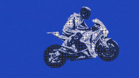 Motorcycle motorcycle ride race car driver. Free illustration for personal and commercial use.
