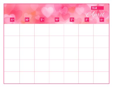 Apr schedule decorative. Free illustration for personal and commercial use.