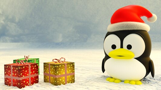 Cold background penguin. Free illustration for personal and commercial use.