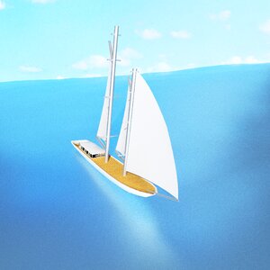 Boat travel ocean. Free illustration for personal and commercial use.