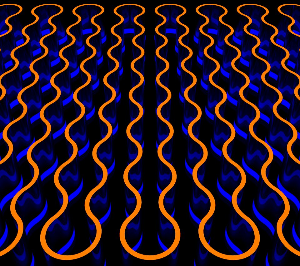 Waves curves lights. Free illustration for personal and commercial use.