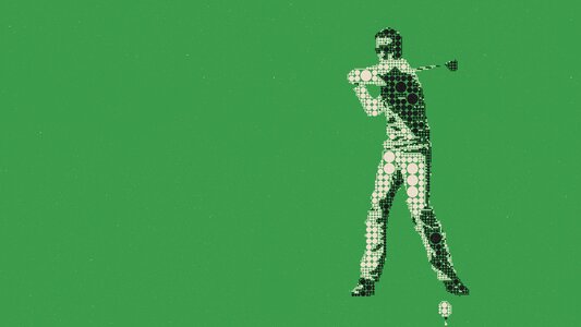 Golf green tee. Free illustration for personal and commercial use.