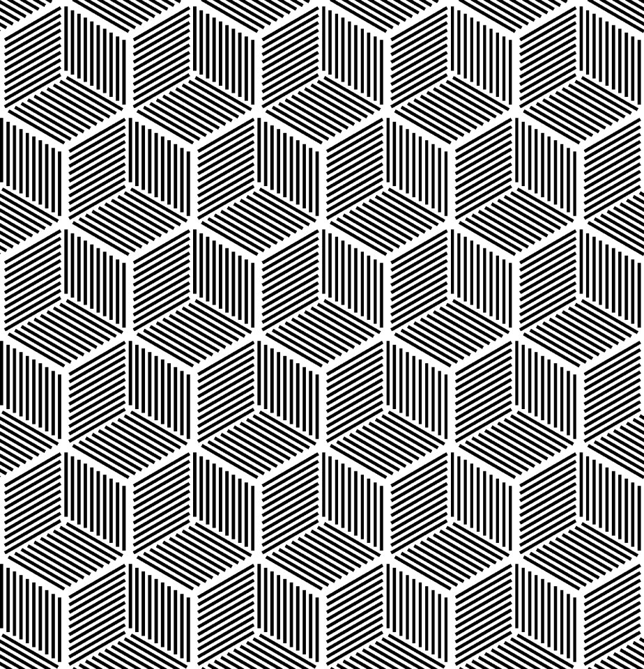 Repeat pattern black and white. Free illustration for personal and commercial use.