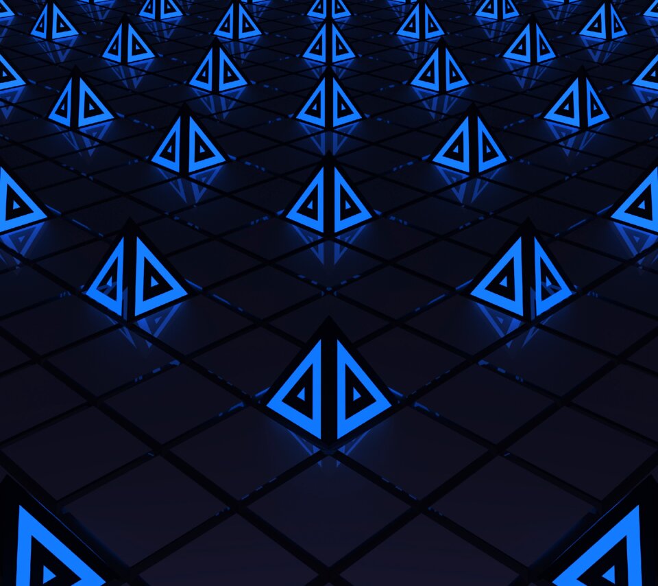 Pyramids lights triangles. Free illustration for personal and commercial use.