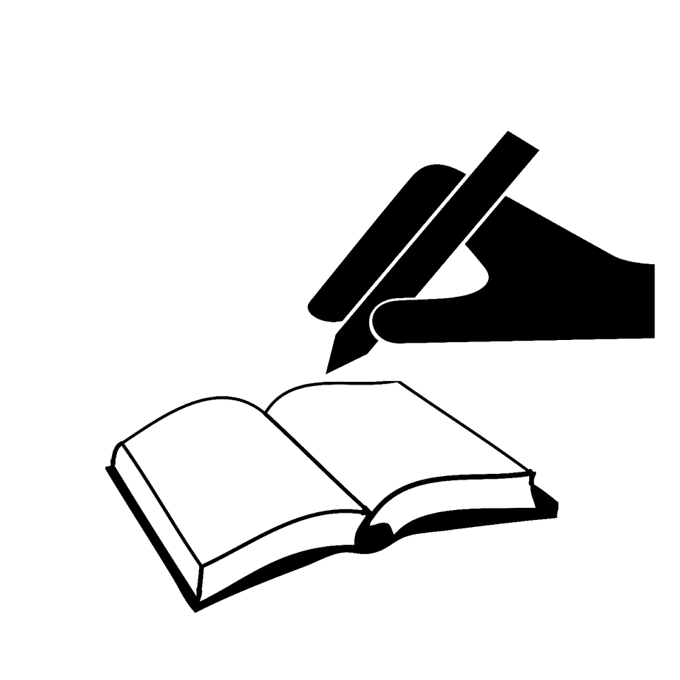 symbol icon Illustration Of book and pen inspiration 6401027 Vector Art at  Vecteezy