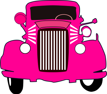 Vehicle pink transportation. Free illustration for personal and commercial use.