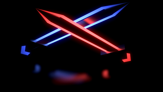 Red laser blue. Free illustration for personal and commercial use.