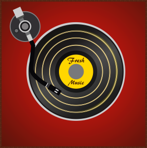 Dj sound record player. Free illustration for personal and commercial use.