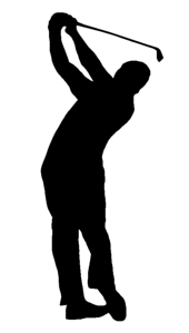 Golf golf swing sport. Free illustration for personal and commercial use.