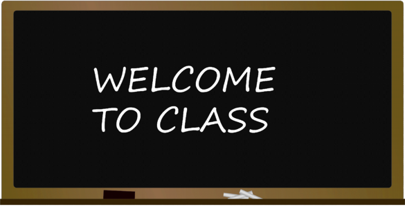 Back chalkboard welcome. Free illustration for personal and commercial use.