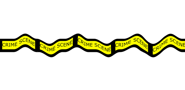 Crime police yellow. Free illustration for personal and commercial use.