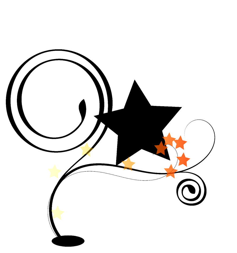 Star ornament lines. Free illustration for personal and commercial use.