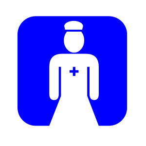 Symbol hospital care. Free illustration for personal and commercial use.