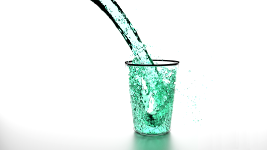 Clean water cup drink. Free illustration for personal and commercial use.