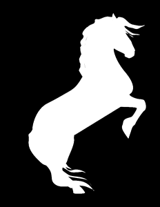 Black white silhouette. Free illustration for personal and commercial use.