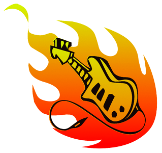 Rock metal instrument. Free illustration for personal and commercial use.