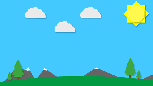 Material design art sky. Free illustration for personal and commercial use.