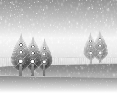 Grey winter gray landscape. Free illustration for personal and commercial use.