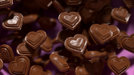 Brown heart brown chocolate Free illustrations. Free illustration for personal and commercial use.