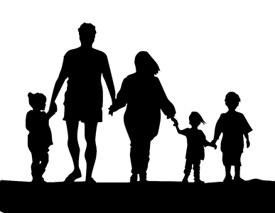 Silhouette people shadow. Free illustration for personal and commercial use.