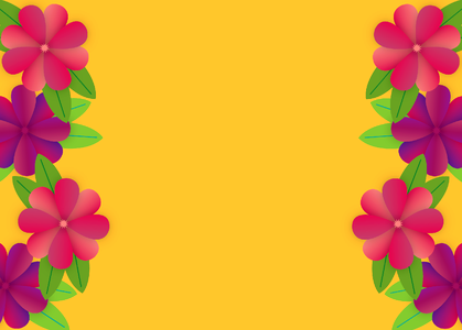 Tropical floral summer. Free illustration for personal and commercial use.