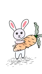 Bunny sweet easter. Free illustration for personal and commercial use.