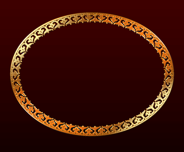 Design ornament oval frame. Free illustration for personal and commercial use.