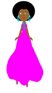 Cute princess female. Free illustration for personal and commercial use.