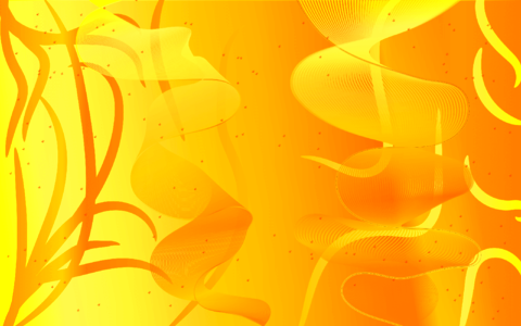 Gradient curves yellow. Free illustration for personal and commercial use.