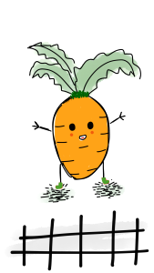 Carrot baby happy cute. Free illustration for personal and commercial use.
