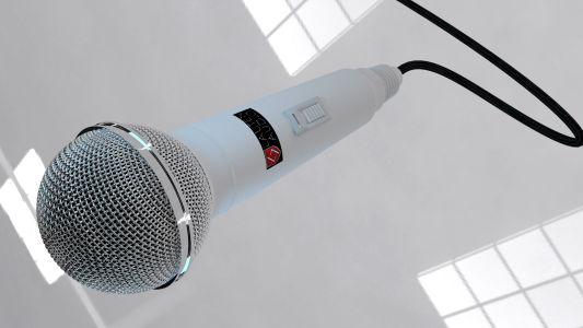 White gray microphone Free illustrations. Free illustration for personal and commercial use.